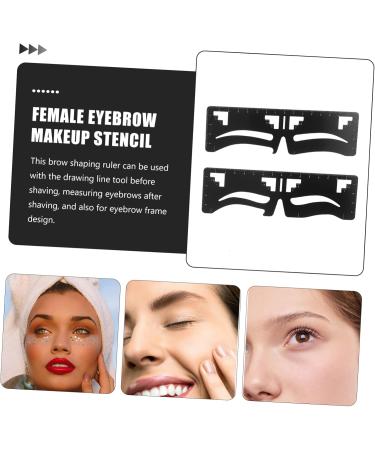 NOLITOY 6 Pcs Eyebrow Ruler Makeup Tools Eyebrow Shaping Template Makeup Assist Device Make up Card - Buy Online on SooperMarket.com