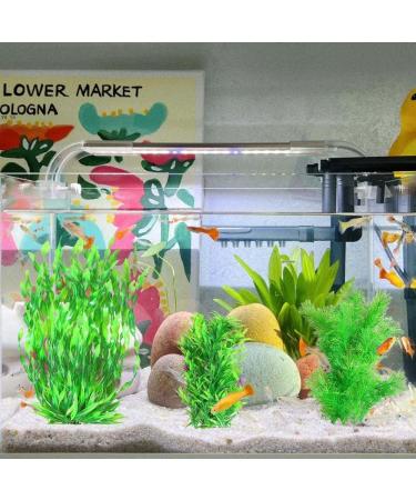 Ctpeng 3-Piece Plastic Aquarium Plants (24-32 cm) | XL Green Aquarium Decoration for Stunning Aquascapes - International Shipping Available - Buy Online on SooperMarket.com