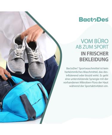 BACTODES BWash Sports Detergent 1L - Probiotic Liquid for Sports Clothing | Fresh Fragrance Sweat Protection Ideal for Outdoor & Functional Wear - Buy Online on SooperMarket.com