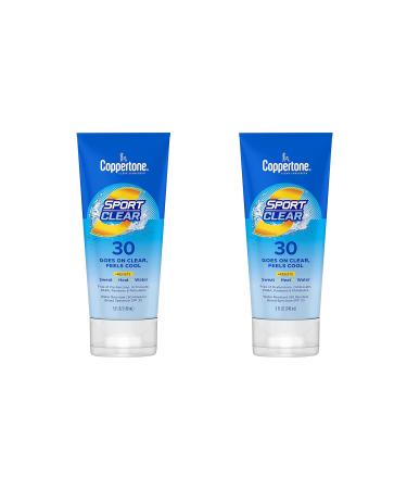 Coppertone Spf30 Sport Clear Sunscreen 5 Ounce Tube (148ml) (Pack of 2)
