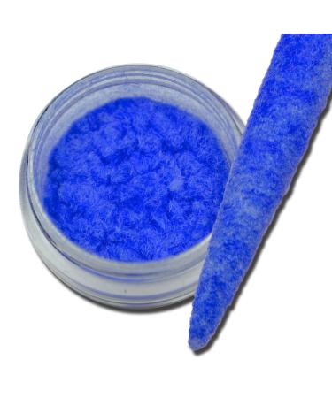 Velvet Plush Powder Pompom Look Powder Nailart Blue