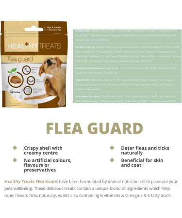 Dog Flea Cleansing Bundle | Johnsons Flea Shampoo for Dogs and Puppies from 12 Weeks 1x 200ml | Healthy Treats Flea Guard 1x 70g | Grooming and Flea Care Comb x1 | 1x Squeaky Donut Toy - Buy Online on SooperMarket.com