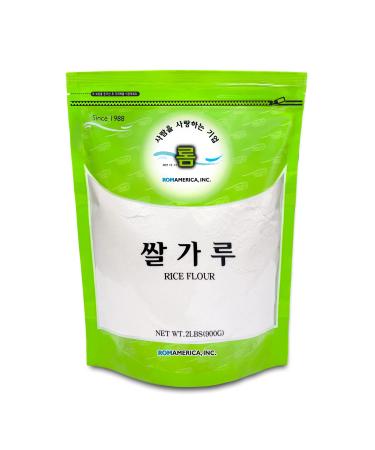 ROM AMERICA Premium White Rice Flour, Fine Gluten Free Flour for Baking and Cooking Alternative, Resealable Bag  - 2 Pound (Pack of 1)