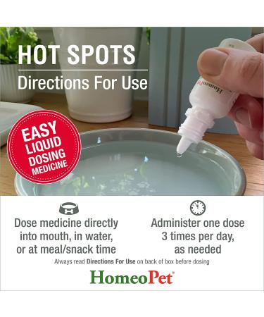 HomeoPet Hot Spots 15ml: Soothing Relief for Pets' Skin Irritations - Buy Online on SooperMarket.com