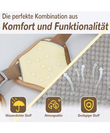 Buy Multi-Purpose Dog Harness with Leash Set - Outbreak-Proof & Anti-Train for Small to Medium Dogs (Beige M) - International Shipping Available - Buy Online on SooperMarket.com