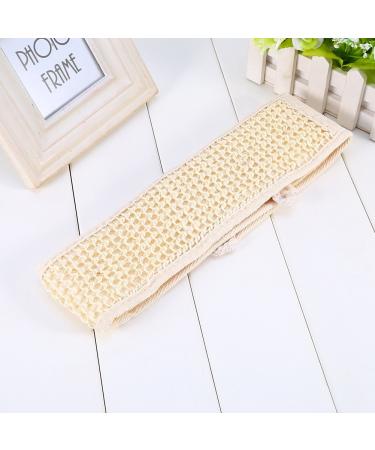 Plant Hemp Loofah Back Scrubber Strap | Exfoliating Shower Massage Tool for Men and Women - Skin Care Bathing Accessories - Buy Online on SooperMarket.com