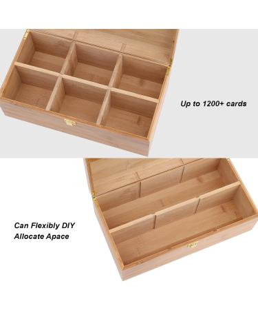 Arkeiliy 1200+ Card Game Case with Sleeves - Large Trading Card Storage Box for Sports, Baseball & Collectible Cards - Buy Online on SooperMarket.com