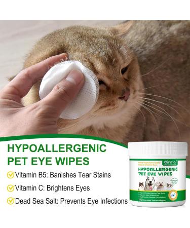150 Pre-Soaked Cotton Pads for Dogs & Cats | Tear Stain Remover Towels | Eye Dirt & Infection Prevention - Buy Online on SooperMarket.com