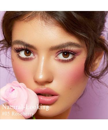 Cilrofelr Soft Liquid Blush Makeup | Cream Blush for Cheek | Lightweight Dewy Finish | Sheer Flush Of Color | 05-Roseberry Cool Pink - Buy Online on SooperMarket.com