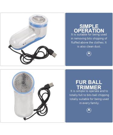 Premium Portable Fabric Shaver & Lint Remover - Ideal for Clothes Sweaters and Furniture | Two Blades & Electrostatic Brush - Buy Online on SooperMarket.com