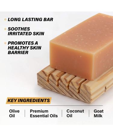 Southern Natural Goat Milk Soap Bar - 3 Pack Essential Oil Blend - for Eczema, Psoriasis & Sensitive Skin - All Natural Face & Body Soap - 4 oz (Pack of 3) - Buy Online on SooperMarket.com