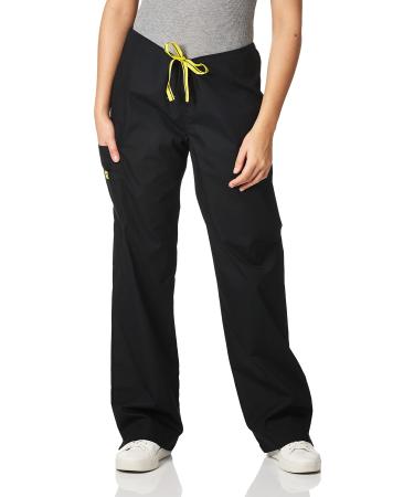 WonderWink Women's Origins Sierra Scrub Pant X-Large Petite Black