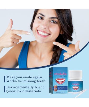30 ml Tooth Repair Kit | Temporary Tooth Replacement & Moldable Thermal Fitting Beads for Missing Broken Teeth & Dentures - Buy Online on SooperMarket.com