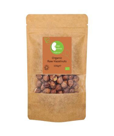Organic Raw Hazelnuts - Certified Organic - by Busy Beans Organic (100g)