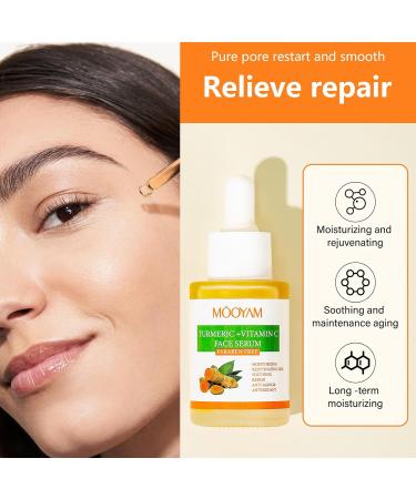 Turmeric And Vitamin C Face Serum Dark Spot Corrector Serum Turmeric Anti Aging Face Serum For Women Hydrating Serum Serum Face Oils Face Moisturizing Reduce Wrinkles Dark Spots For Body &Face - Buy Online on SooperMarket.com