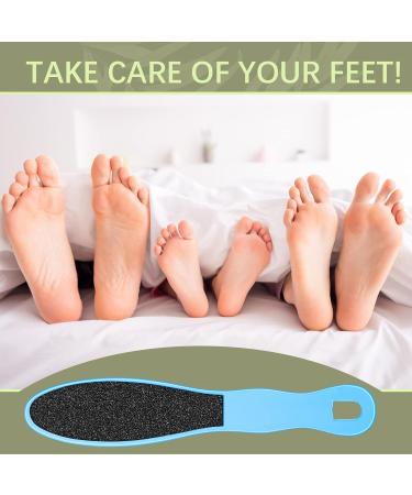 Double Sided Foot File Pedicure Foot Care Repair Tool Reusable Foot Scraper Hard Skin Remover Calluses Dead Skin Remover for Feet Foot Rasp File Foot Scrubber for Peel Wet Dry Cracked Feet Heel (Blue) - Buy Online on SooperMarket.com