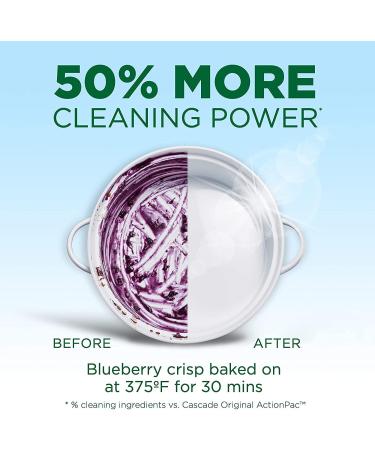 Cascade Free & Clear Dishwasher Pods 62 ct Actionpacs Detergent - Lemon Essence | Eco-Friendly Cleaning Solution - Buy Online on SooperMarket.com