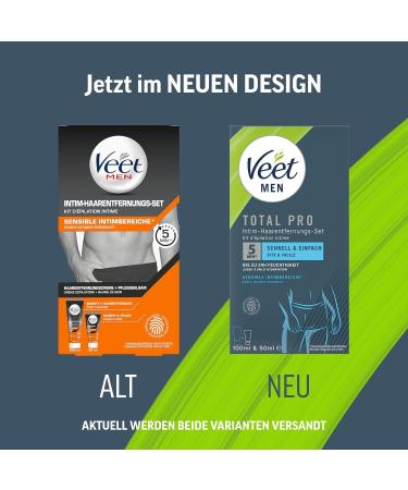 Veet Intim Hair Removal Set for Sensitive Areas | 3 x 100ml Cream + 3 x 50ml Care Balm | International Shipping - Buy Online on SooperMarket.com