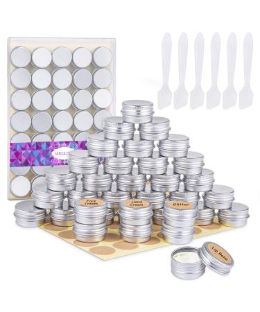 35 pieces of aluminum jar Credose empty metal taps Small cans of creams with lids for lip balm cosmetics cream samples nail art 5ml 5G