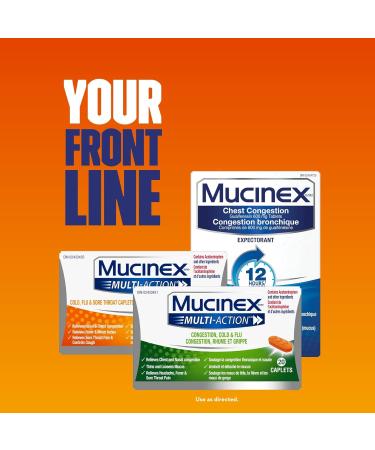 Mucinex Multi-Action Congestion Cold & Cough Caplets 20 count - Buy Online on SooperMarket.com