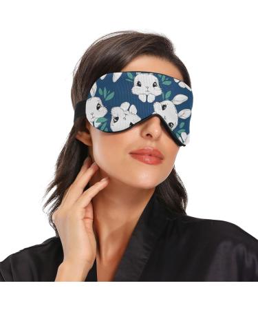 Haskirky Light Blocking Eye Mask for Travel, Yoga, Meditation - Adjustable for Men and Women - Deep Sleep Comfort - Fashionable Rabbit Pattern - Buy Online on SooperMarket.com
