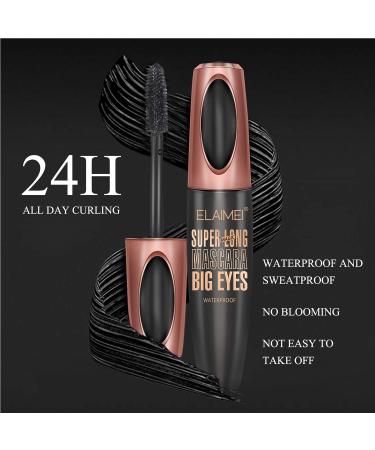 4D Silk Fiber Lash Mascara - Waterproof, Luxuriously Longer, Thicker & Voluminous Eyelashes - Long-Lasting, Natural Formula for Exquisitely Long & Full Smudge-Proof Lashes - Buy Online on SooperMarket.com