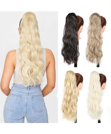 Prinfantasy Long Wavy Wrap Around Ponytail Extension - Synthetic Hair - 24 inch - Buy Online on SooperMarket.com