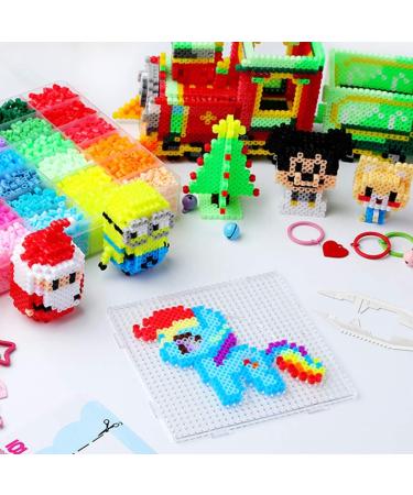 Sc0nni 5mm Fuse Bead Board Set with Sticky Mat - Square Pegboards for Kids DIY Craft Beads - Buy Online on SooperMarket.com