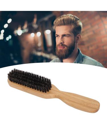 Premium Men's Beard & Hair Brush Set - Wooden & Bamboo Grip Soft Bristles for Facial Cleaning & Beard Styling - Buy Online on SooperMarket.com
