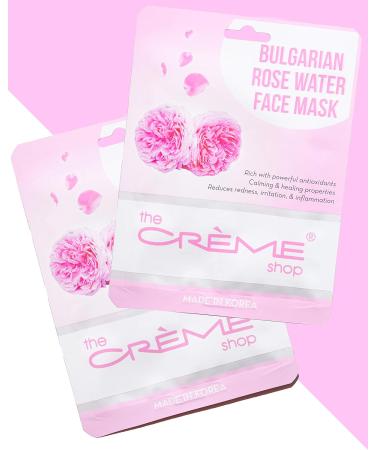 Buy The Cr me Shop Bulgarian Rose Water Face Masks - Hydrating Korean Skin Care 5 Sheets for Acne & Eczema Relief - Buy Online on SooperMarket.com