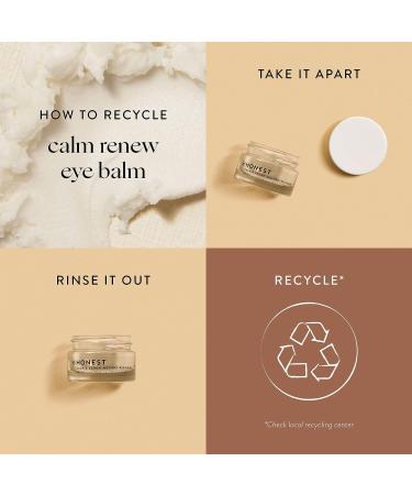 Honest Beauty Calm & Renew Melting Eye Balm 0.5 oz | For Sensitive Skin | EWG Certified, Vegan & Cruelty Free - Buy Online on SooperMarket.com
