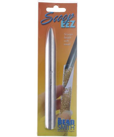 The Beadsmith ScoopEEZ - Curved Metal Bead Scooping Tool for Easy Bead Pickup, Storage, and Organization - Buy Online on SooperMarket.com