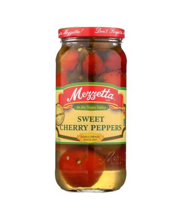 Mezzetta Sweet Cherry Peppers, 16 Oz (Pack of 6)