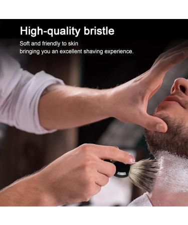 Premium Men's Shaving Brush - Soft Hair Razor Brush with Black Dripping Tape Holder for Facial Cleaning & Grooming - Buy Online on SooperMarket.com
