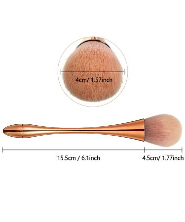 3-Piece Large Powder Mineral Brushes Set - Soft Fluffy Kabuki Foundation & Blush Brushes for Daily Makeup - Colorful Nail Design Dust Brushes - Buy Online on SooperMarket.com