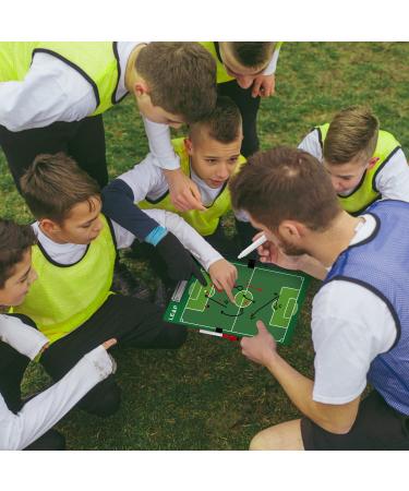 LEAP Soccer Clipboard Double Sided Design Premium Dry Erase Coaching Board Soccer Tactics Board for Coaches with Dry Erase Marker Pen Carabiner and Pen Holder - Buy Online on SooperMarket.com
