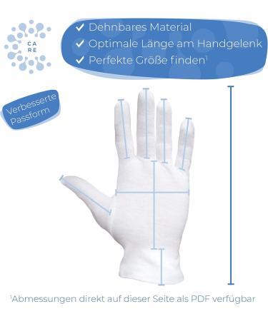 Shop 100% Cotton White Gloves - Soft Dermatologically Tested Certified Skin Tolerance - XL Size for Hand Masks - Buy Online on SooperMarket.com