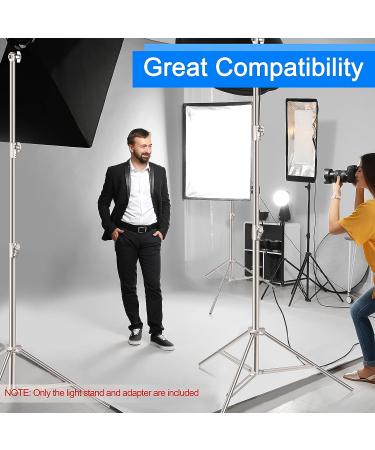 EMART 9.2ft Stainless Steel Light Stand - Heavy Duty Tripod Stand for Studio Softbox, Monolight, Umbrella, and More - Photography 1 Pack - Buy Online on SooperMarket.com