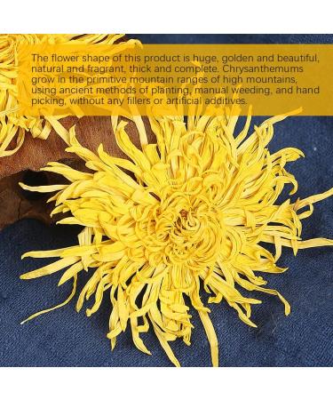 SIJIYUNLI-Golden Chrysanthemum 20g/0.7oz Non caffeinated loose tea floral tea suitable for people with breath clearing internal heat White Chrysanthemum Flower Tea Flower Tea - Buy Online on SooperMarket.com