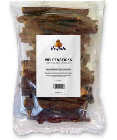 Hey Pets Puppy Sticks - Natural Grain-Free Chewing Bones for Small Dogs & Puppies | 100% Premium Cattle | 500g Dental Care Treats | International Shipping - Buy Online on SooperMarket.com