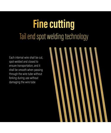 Chooee Bicycle PRO Shift Cable - Ultra Slick Derailleur Cable for Shimano/SRAM Shifter - Gold - 2x2500mm - Buy Online on SooperMarket.com
