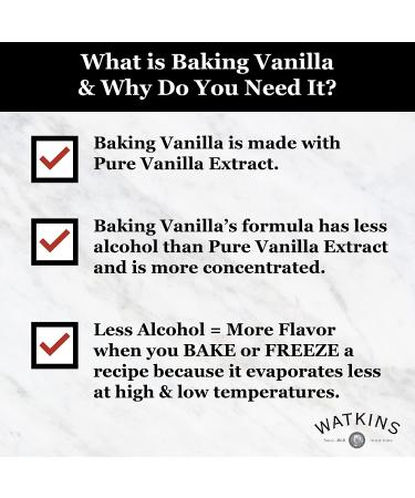 Watkins All Natural Gourmet Baking Vanilla Extract - 8 fl oz | Pure Flavor for Baking - Buy Online on SooperMarket.com