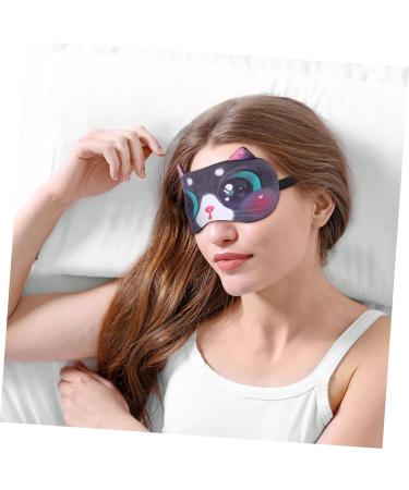 Healeved 4 Pcs Blindfold Ice Pack Silk Eye Mask Set for Sleep | Animal Print Plush Travel Masks | Snap Covers for Work and Travel - Buy Online on SooperMarket.com