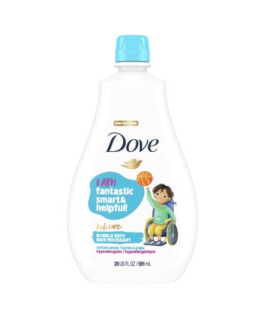 Dove Kids Care Bubble Bath for Kids Cotton Candy Hypoallergenic Formula 20 oz