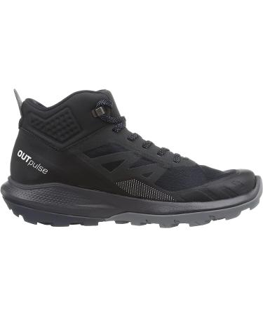 Salomon Men's OUTPULSE Mid Gore-Tex Hiking Boots - 11.5 Black/Ebony/Vanilla Ice - Buy Online on SooperMarket.com