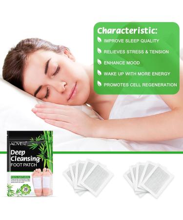 30PCS Bamboo Ginger Foot Patches for Pain & Stress Relief | Deep Cleansing Foot Pads for Relaxation, Fatigue, and Better Sleep - Foot & Body Care Set - Buy Online on SooperMarket.com