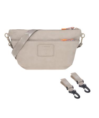L SSIG Baby Stroller Organizer Shoulder Bag Stroller Bag incl. Stroller Attachment/GRE Buggy Bum Bag humus brown