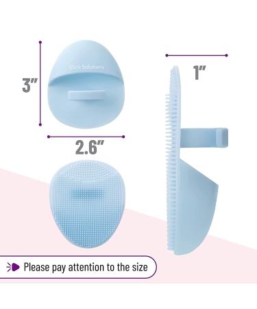 Slick Silicone Facial Cleansing Brush 4 Pack - Face Scrubber Exfoliator | Face Wash Brush for Gentle Exfoliation - Buy Online on SooperMarket.com