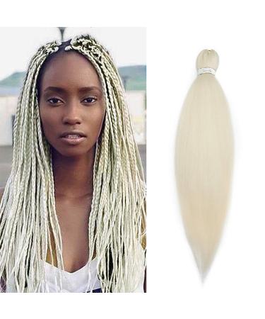 26 "Braids Extensions Kunsthaar anti -stretched hair part crochet braids afro braids synthetic 1pcs 90g/PCS 65cm bleaching blonde 65 cm blonde blonde