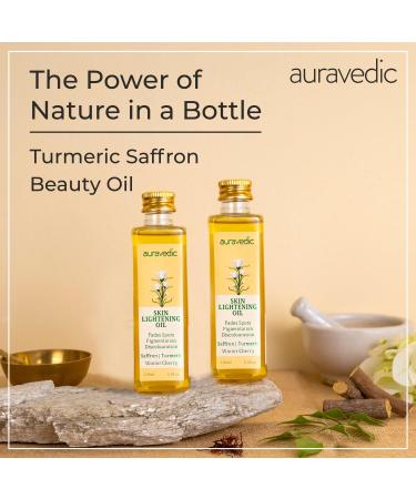 Auravedic Skin Lightening Oil - 100ml (Pack of 2) | Best International Shipping & Natural Glow - Buy Online on SooperMarket.com